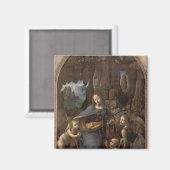 De maagd van de rotsen, ca.1508 magneet (Voorkant / Achterkant)