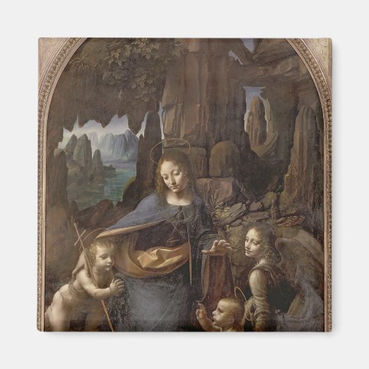 De maagd van de rotsen, ca.1508 magneet (Voorkant)