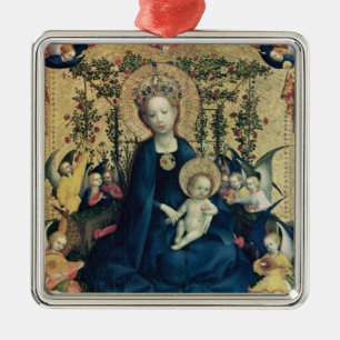 De Maagd van de Struik van het Roos Metalen Ornament