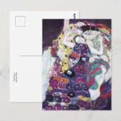 De maagd van het Briefkaart Gustav Klimt (Voorkant / Achterkant)