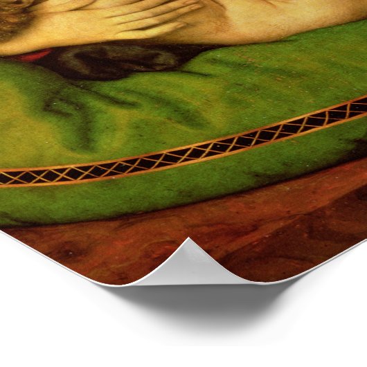 De maagd van het groene kussen, 1507-10 poster (Hoek)