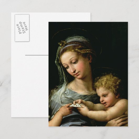 De maagd van het Roos, c.1518 Briefkaart (Voorkant / Achterkant)