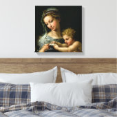 De maagd van het Roos, c.1518 Canvas Afdruk (Insitu (Slaapkamer))