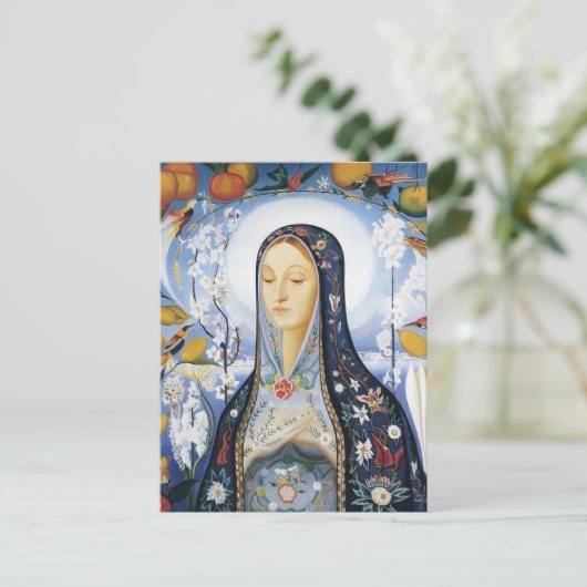 De maagd van Joseph Stella Briefkaart (Staand voorkant)