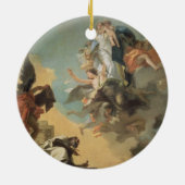 De Maagd van Karmel die de Scapula aan de gal geef Keramisch Ornament (Achterkant)