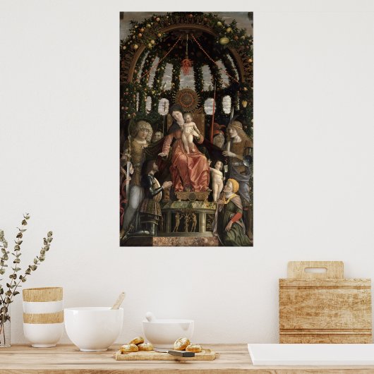 De Maagd van Overwinning of de Madonna en het Kind Poster (Keuken)