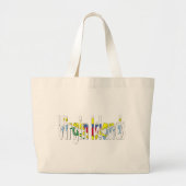 De Maagdeneilanden Grote Tote Bag (Voorkant)