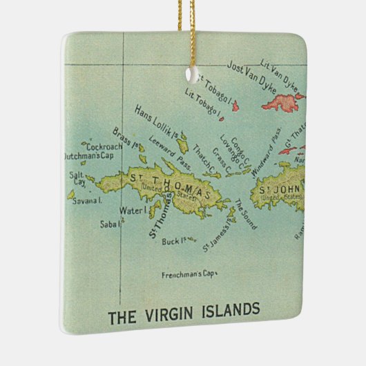 De Maagdeneilanden Keramisch Ornament (Rechts)