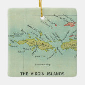 De Maagdeneilanden Keramisch Ornament (Voorkant)