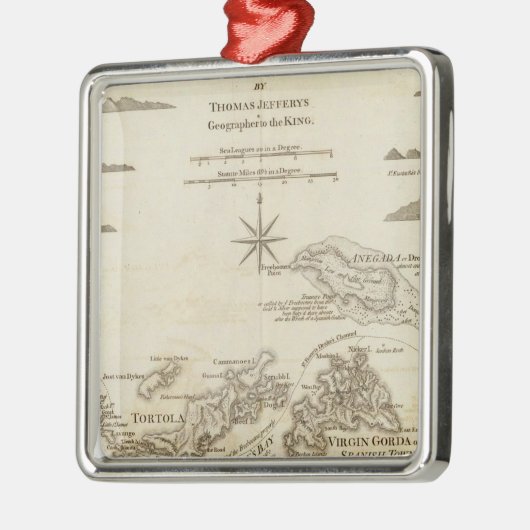 De Maagdeneilanden Metalen Ornament (Links)