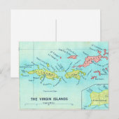 De Maagdeneilanden Oude Ansichtkaart Briefkaart (Voorkant / Achterkant)