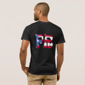 De Maagdeneilanden (VI) en Puerto Rico (PR) T-shirt (Achterkant volledig)