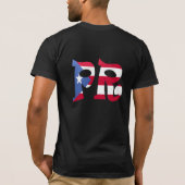 De Maagdeneilanden (VI) en Puerto Rico (PR) T-shirt (Achterkant)