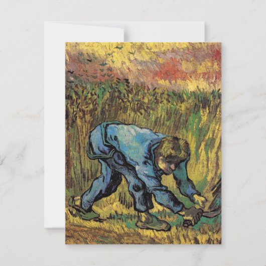 De maaier met sikkel door Vincent van Gogh (Voorkant)