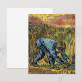 De maaier met sikkel door Vincent van Gogh (Voorkant / Achterkant)