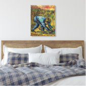 De maaier met sikkel door Vincent van Gogh Canvas Afdruk (Insitu (Slaapkamer))