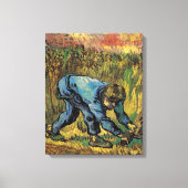 De maaier met sikkel door Vincent van Gogh Canvas Afdruk (Voorkant)