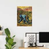 De maaier met sikkel door Vincent van Gogh Poster (Thuiskantoor)