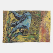 De maaier met sikkel van Vincent van Gogh Theedoek (Horizontaal)