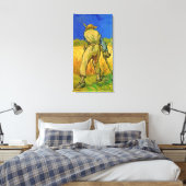De maaier (naar Millet) van Vincent van Gogh Canvas Afdruk (Insitu (Slaapkamer))