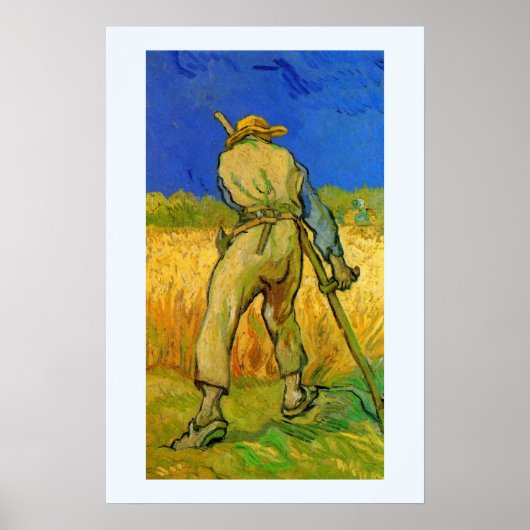 De maaier (naar Millet) van Vincent van Gogh Poster (Voorkant)