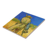 De maaier (naar Millet) van Vincent van Gogh Tegeltje (Zijkant)