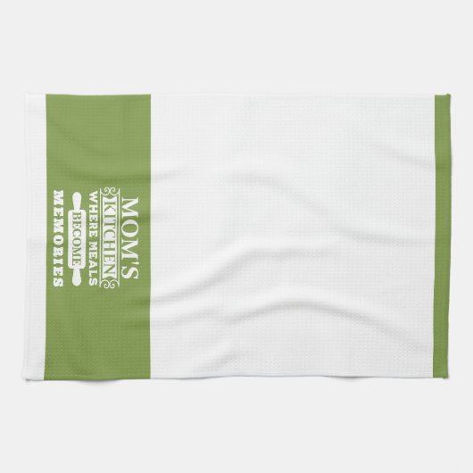 De maaltijden van de blanke groene moeder worden h theedoek (Horizontaal)