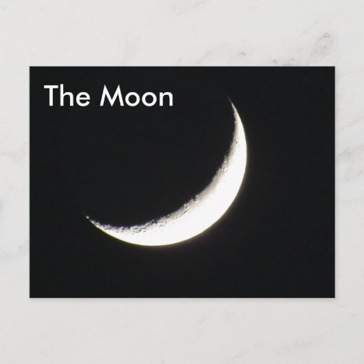 De maan # 1 - het Leren Briefkaart (Voorkant)