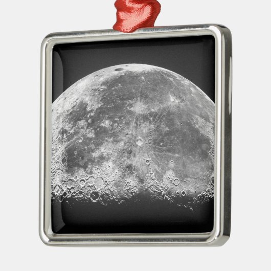 De maan 2 metalen ornament (Links)