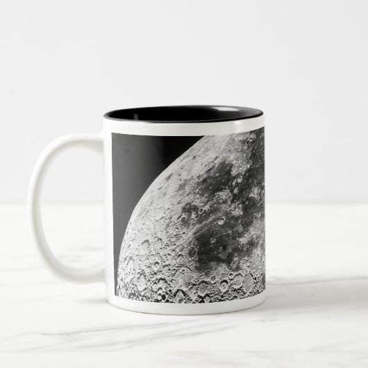 De maan 2 tweekleurige koffiemok (Links)
