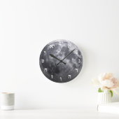 De maan - 3D effect - het Blok van het Hebreeuwse  Ronde Klok (Huis)