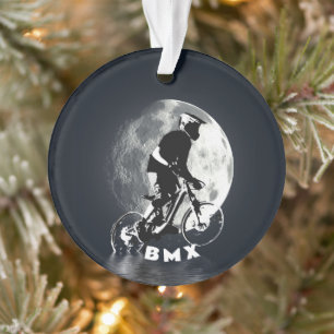 De maan achtervolgen - Mountain Biker Ornament