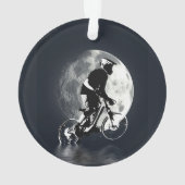 De maan achtervolgen - Mountain Biker Ornament (achterkant)