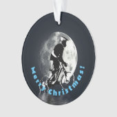 De maan achtervolgen - Mountain Biker Ornament (voorkant)