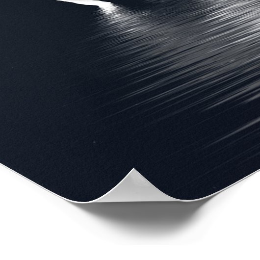 De maan achtervolgen - Mountain Biker Poster (Hoek)