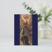 De maan - Art Nouveau Briefkaart (Staand voorkant)