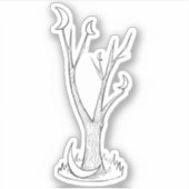 De maan boom sticker (Voorkant)