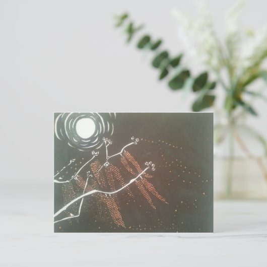 De maan briefkaart (Staand voorkant)