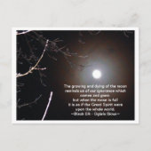 De maan briefkaart (Voorkant)