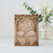 De maan briefkaart (Staand voorkant)