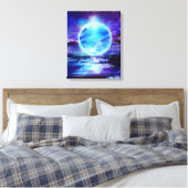 "De Maan" Canvas Afdruk (Insitu (Slaapkamer))