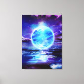 "De maan" Canvas Afdruk (Voorkant)