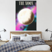De Maan Canvas Afdruk (Insitu (Slaapkamer))