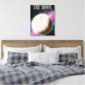 De Maan Canvas Afdruk (Insitu (Slaapkamer))
