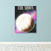 De Maan Canvas Afdruk (Insitu (Houten vloer))