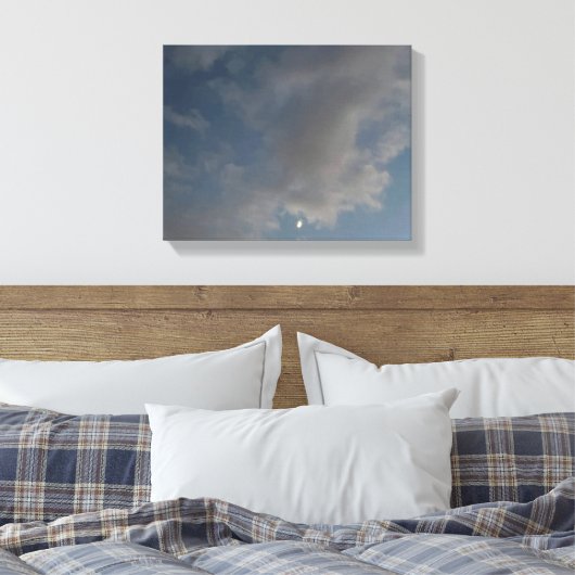De maan canvas afdruk (Insitu (Slaapkamer))