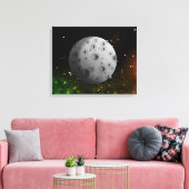 De maan canvas afdruk (Insitu (Woonkamer))