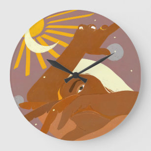 De maan danst met mij mee grote klok