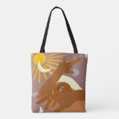 De maan danst met mij mee tote bag (Achterkant)