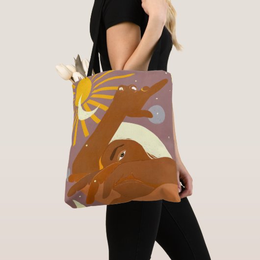 De maan danst met mij mee tote bag (Dichtbij)